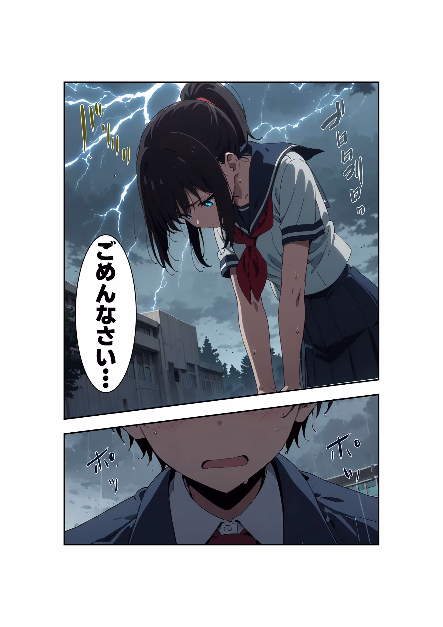 【漫画】びしょ濡レ●プ01