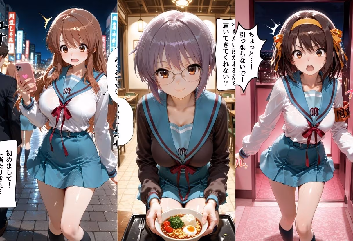 マッチングアプリで出会った美女をメス堕ちさせた話 涼○ハルヒの憂鬱編