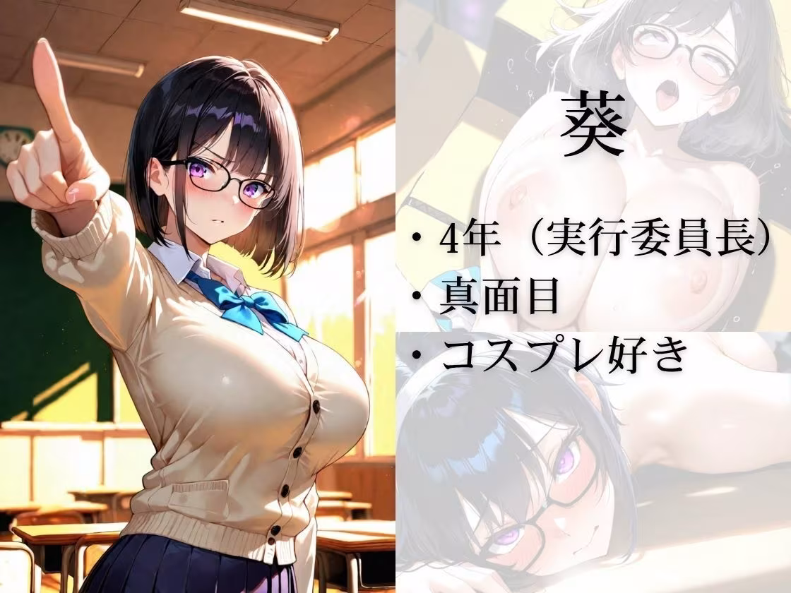 爆乳ばかりの学園祭実行委員 徹夜準備編 〜夜の校舎で先輩たちと抜け出して種付けしまくった話〜