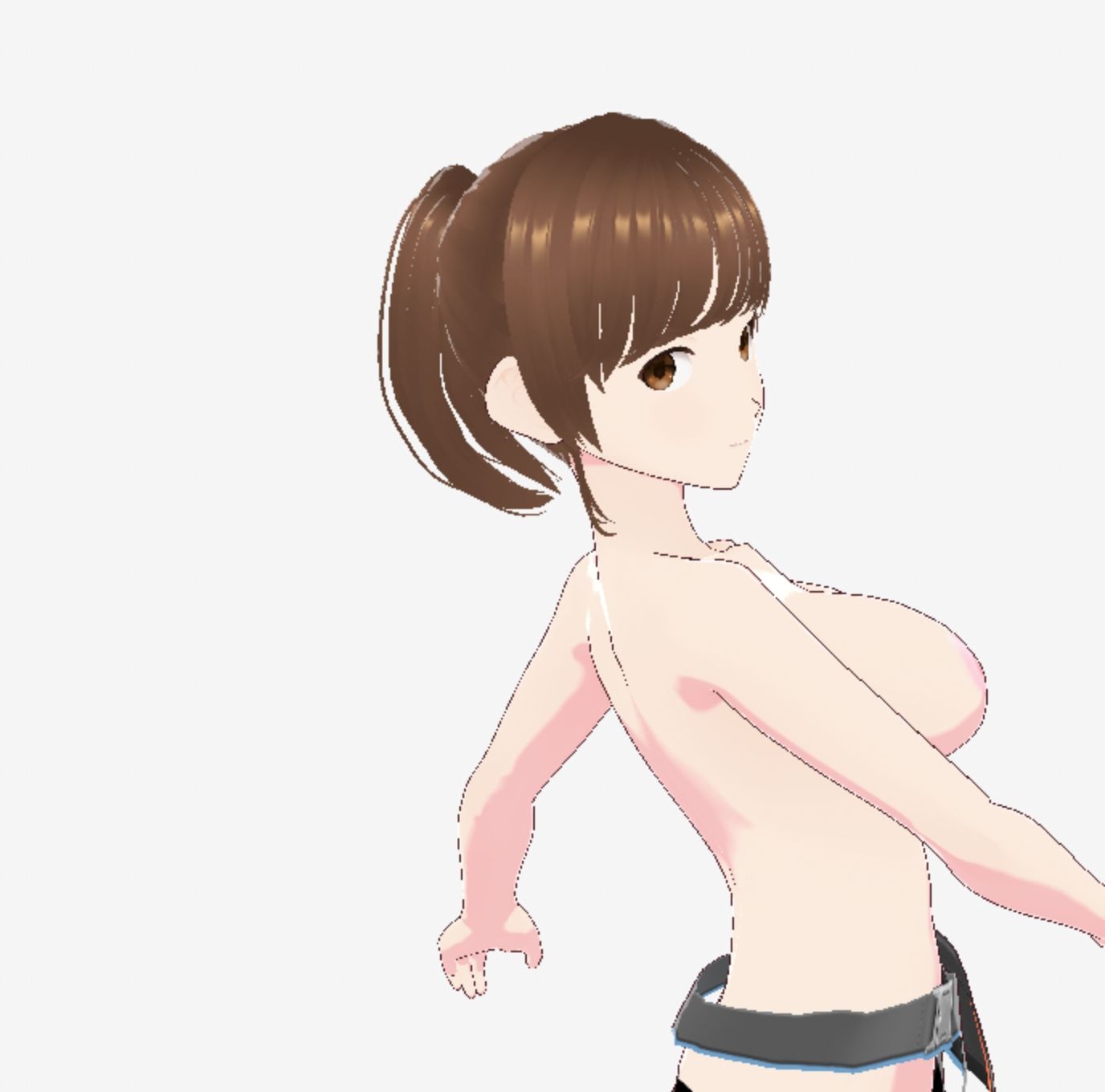 戦ってるようなファッションブラの巨乳美女（セリフなし  3DCGモデル  イラスト集）