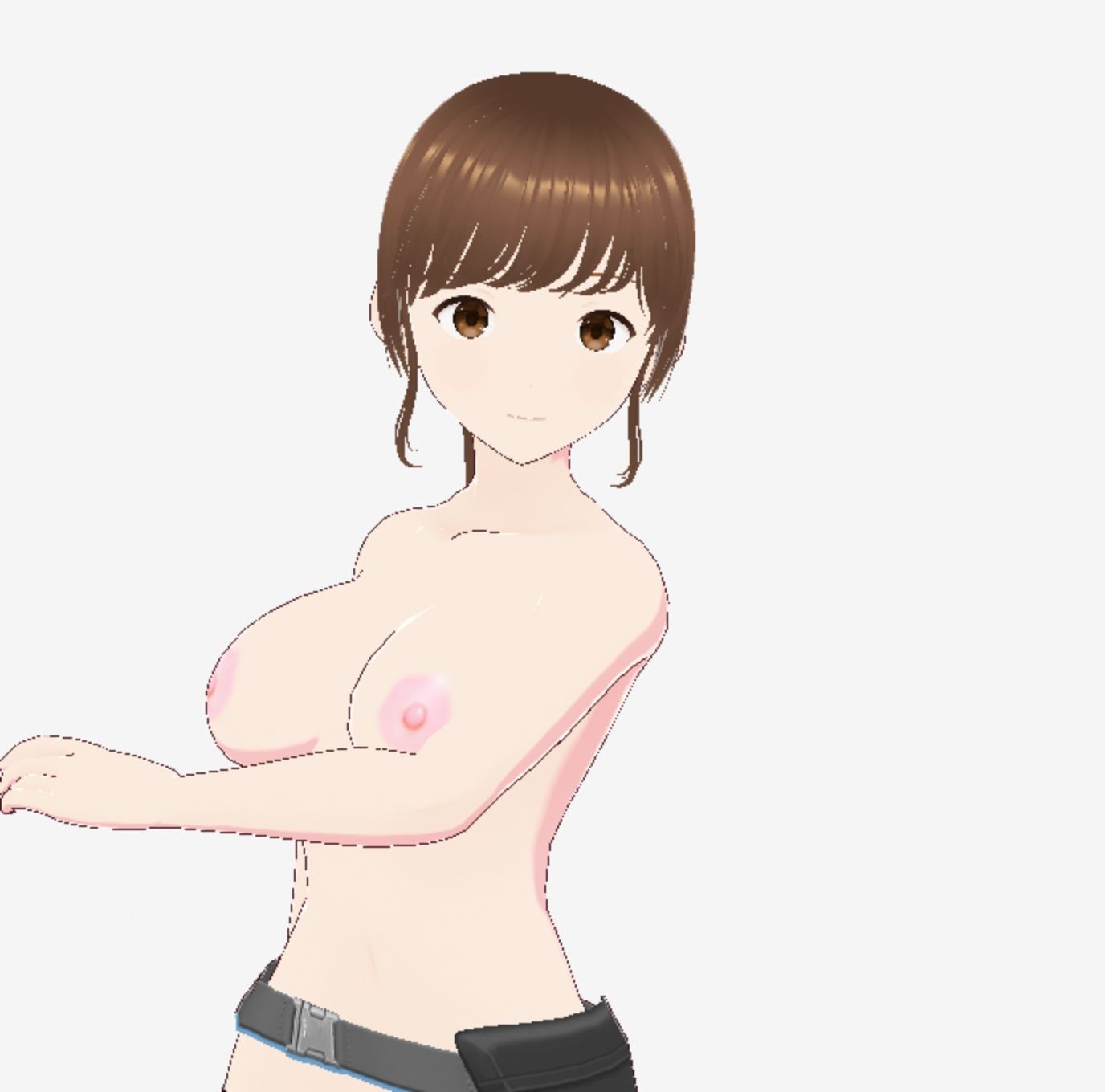 戦ってるようなファッションブラの巨乳美女（セリフなし  3DCGモデル  イラスト集）