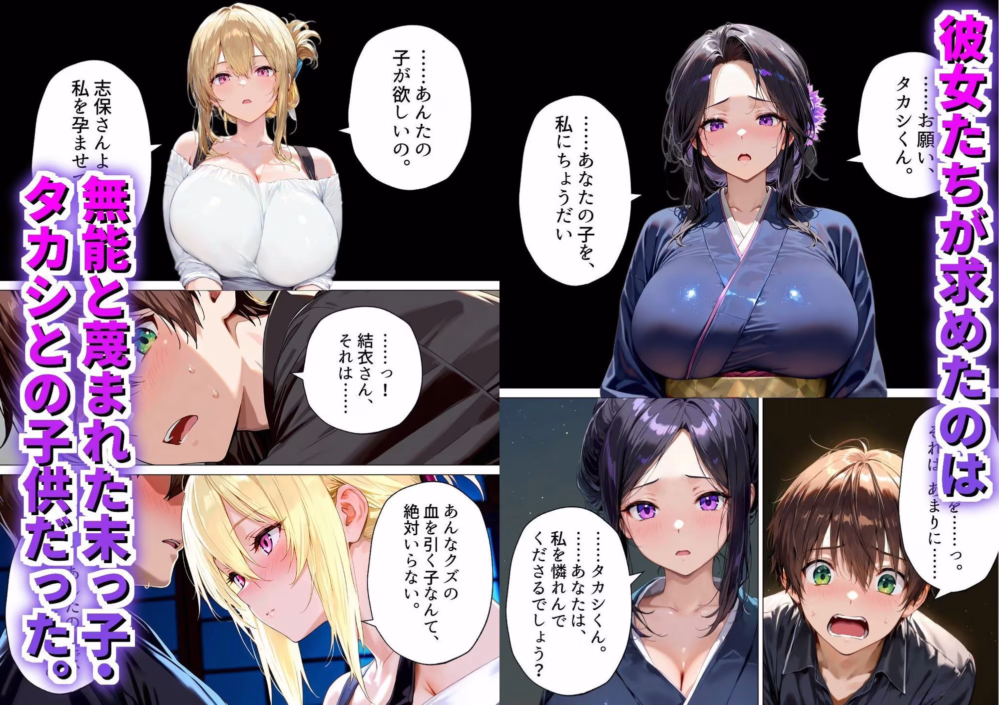 種付けの代役 〜期待外れの末っ子が、二人の兄嫁に托卵を強要されるまで〜