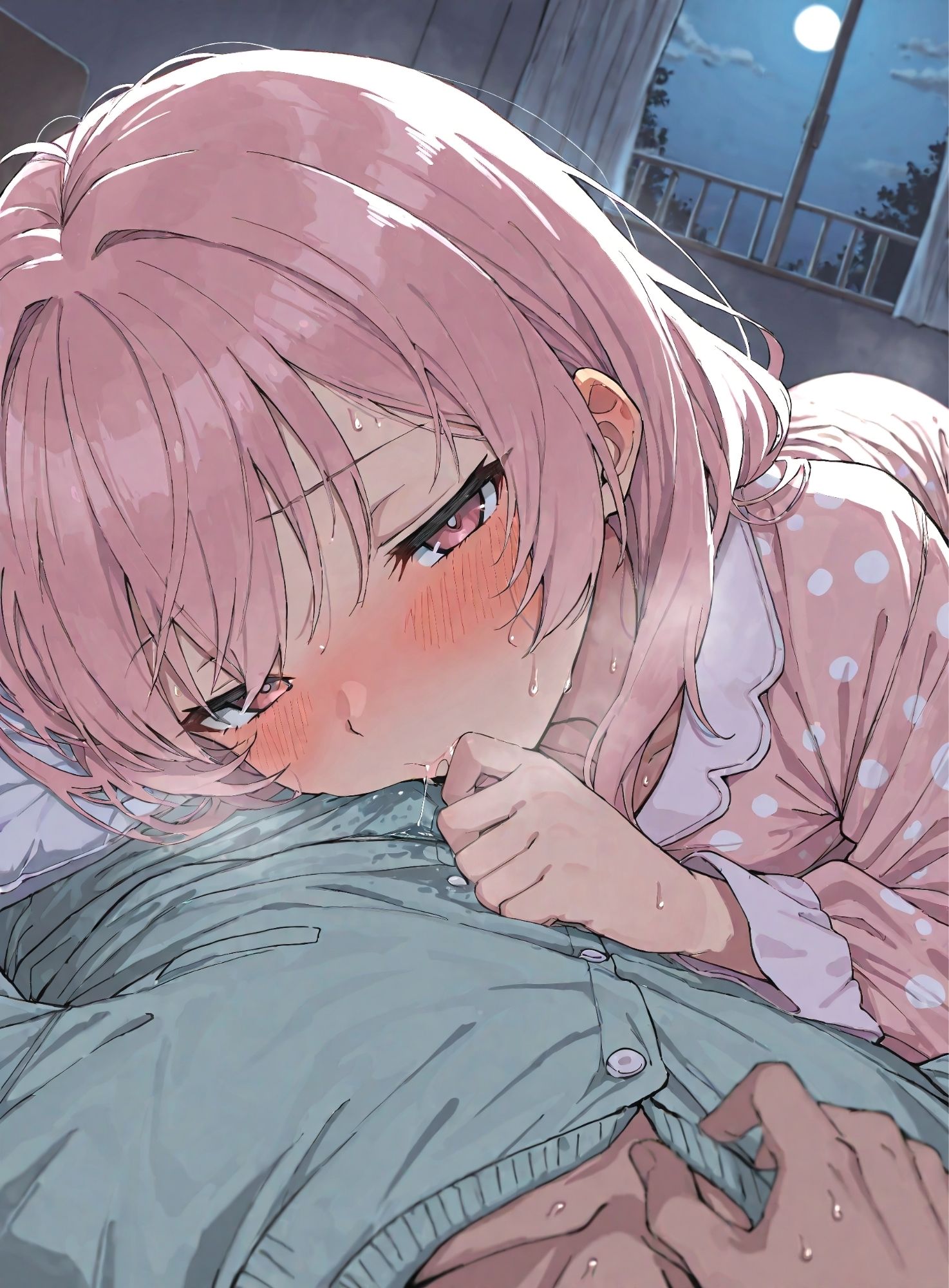 【348枚】外で泣いていた家出ピンク髪少女を家に招いたら好かれた件