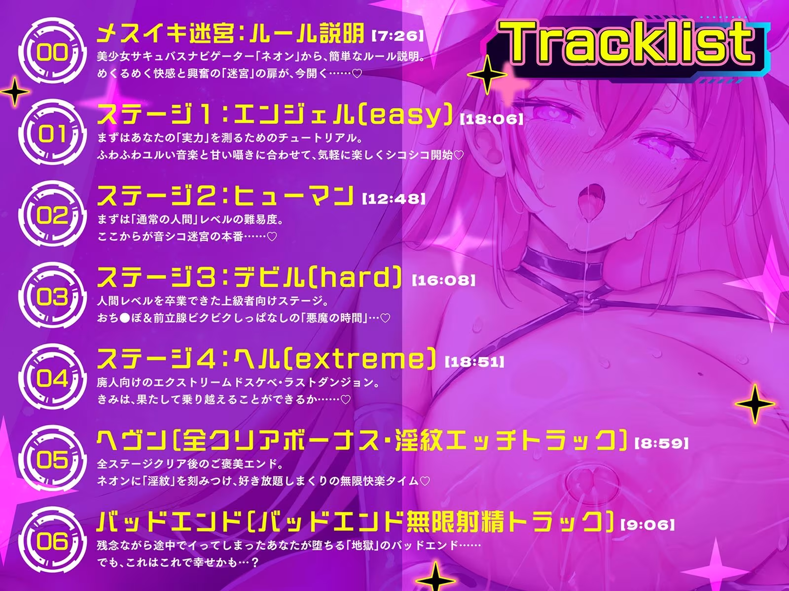 【オナサポ音ゲー】音シコ！メスイキ迷宮〜前立腺オナ感度までチートLV.アップしてしまう究極のシコゲー〜【動画ゲーム付き】
