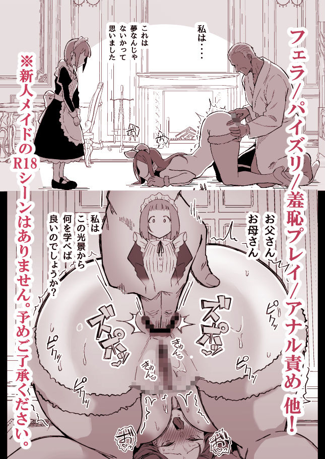 憧れの先輩メイド長の夜伽を見学