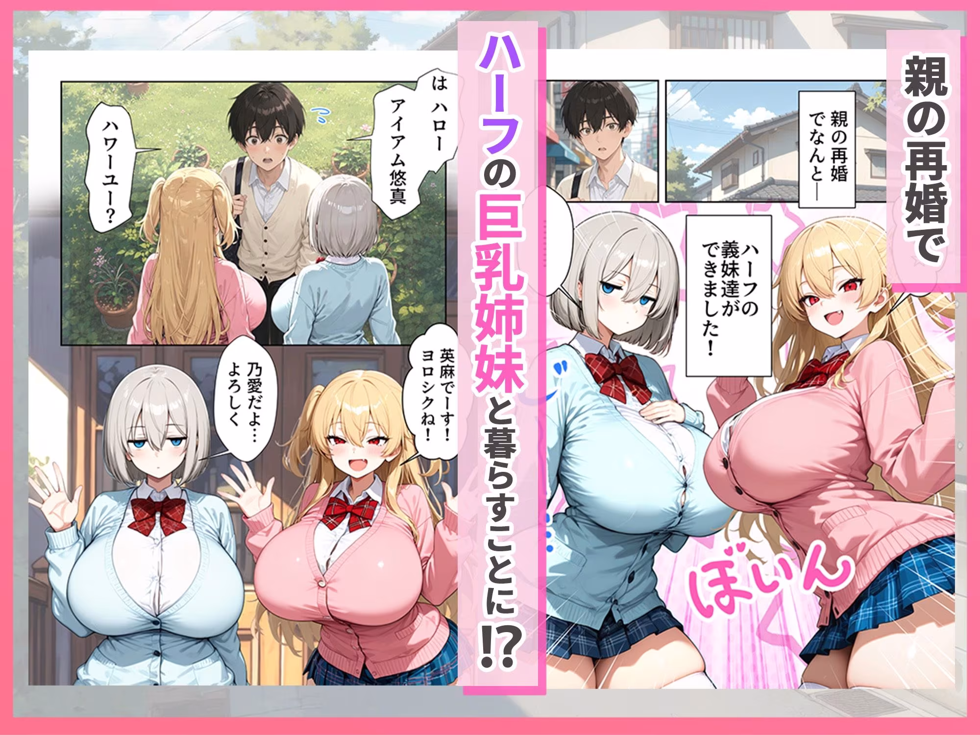 義理のハーフ姉妹 ズレたエロ常識の妹といちゃラブ性活