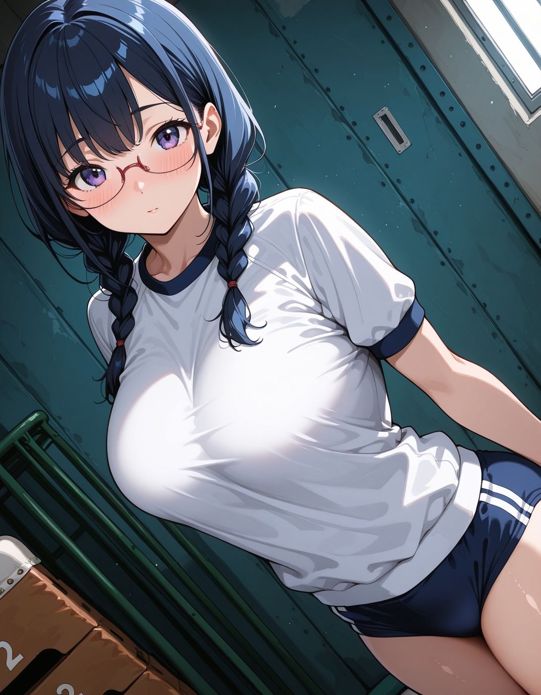 ブルマ日和。― 三つ編みメガネ女子編 ―