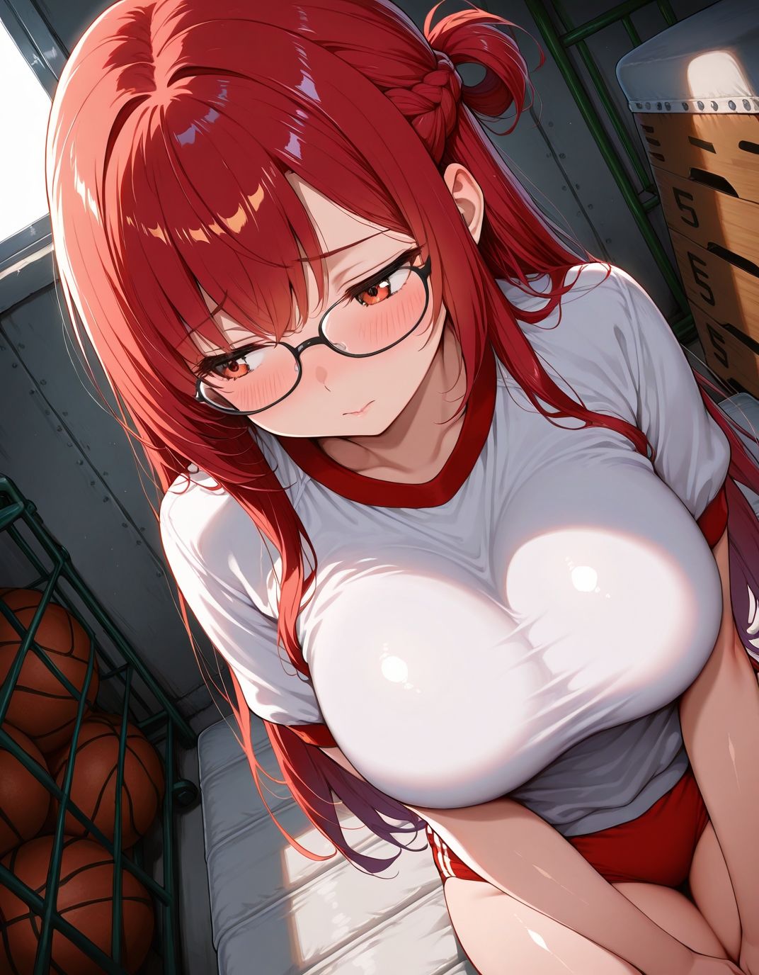 ブルマ日和。― 三つ編みメガネ女子編 ―