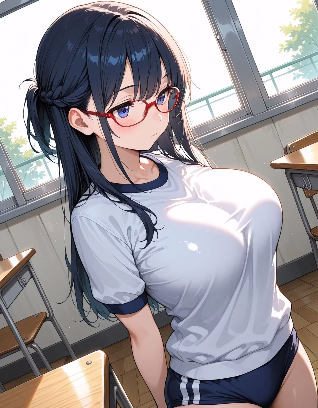 ブルマ日和。― 三つ編みメガネ女子編 ―