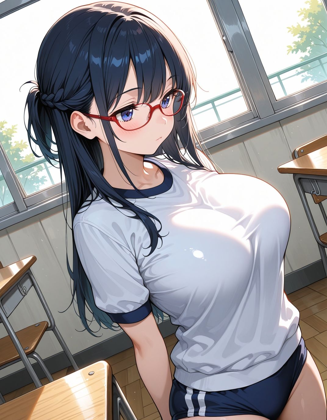 ブルマ日和。― 三つ編みメガネ女子編 ―