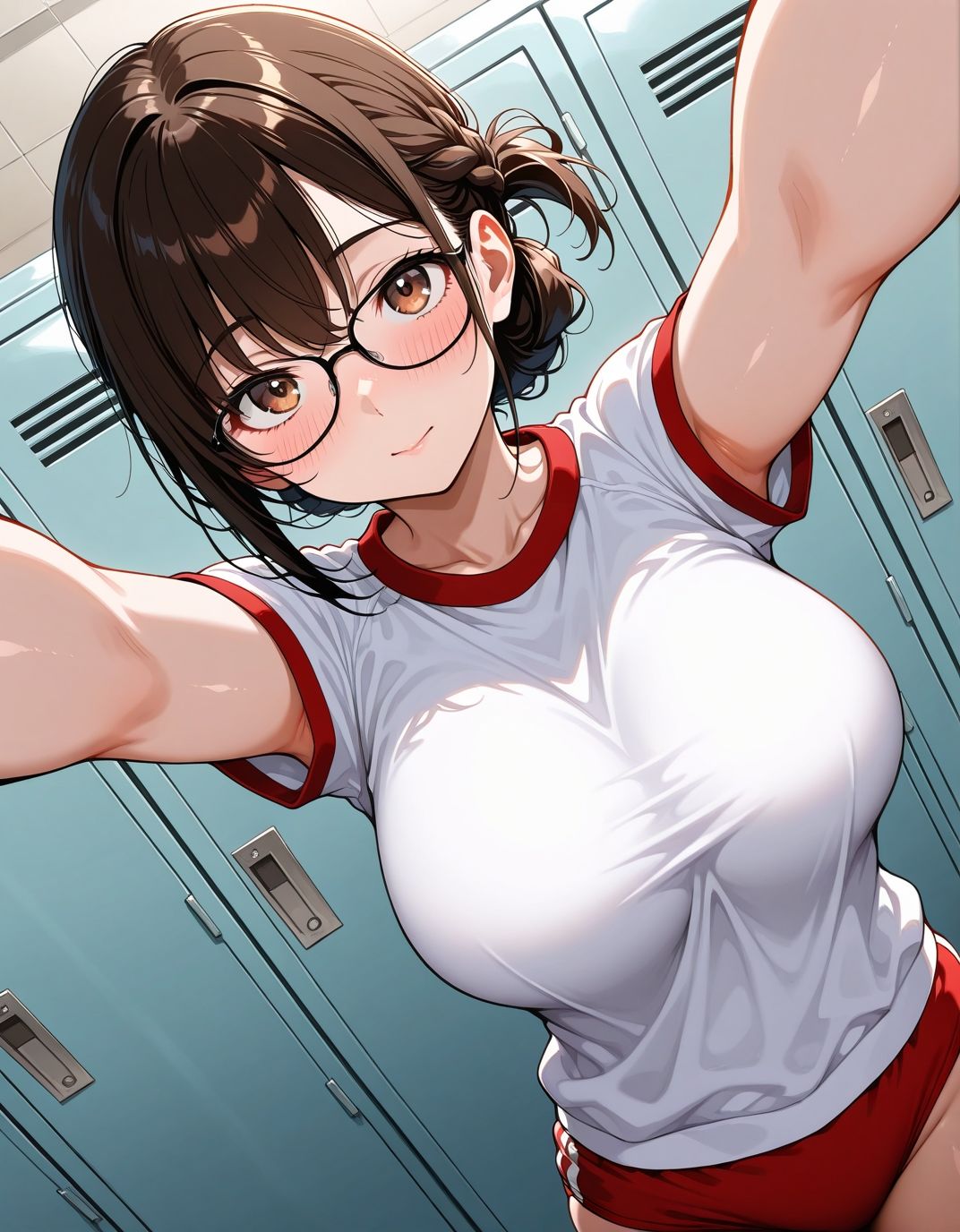 ブルマ日和。― 三つ編みメガネ女子編 ―