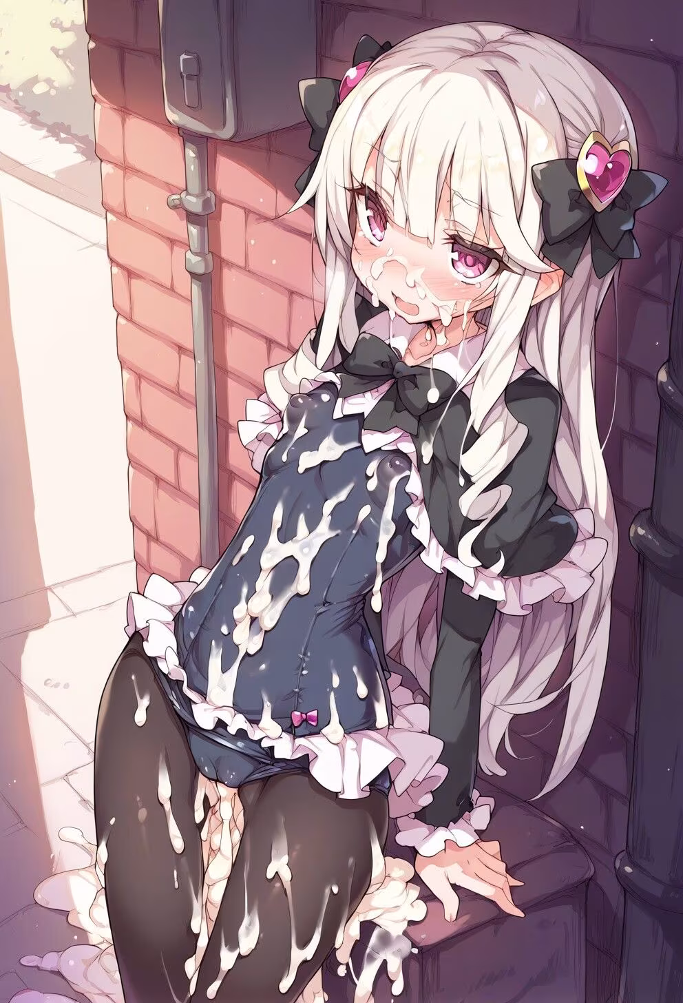 路地裏ぶっかけスク水魔法少女