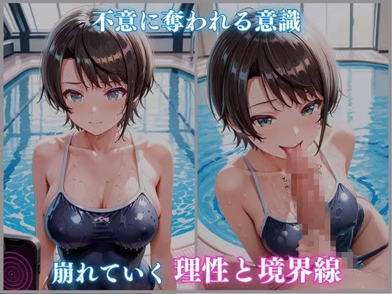 【ホロメ〇ストーリーvol.14】催●プール スク水撮影会の罠 大空スバ〇編 CG集500枚