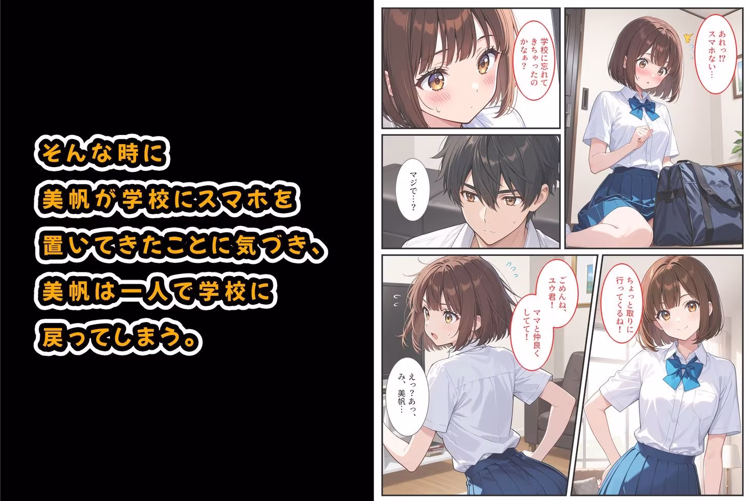 爆乳人妻が娘の彼氏に迫られて中出しセックスしちゃいました！