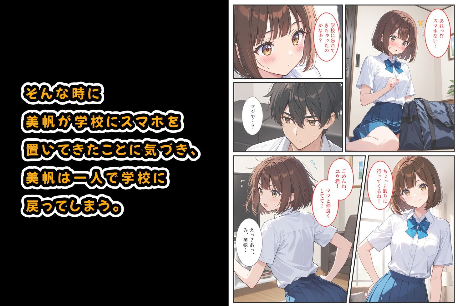 爆乳人妻が娘の彼氏に迫られて中出しセックスしちゃいました！