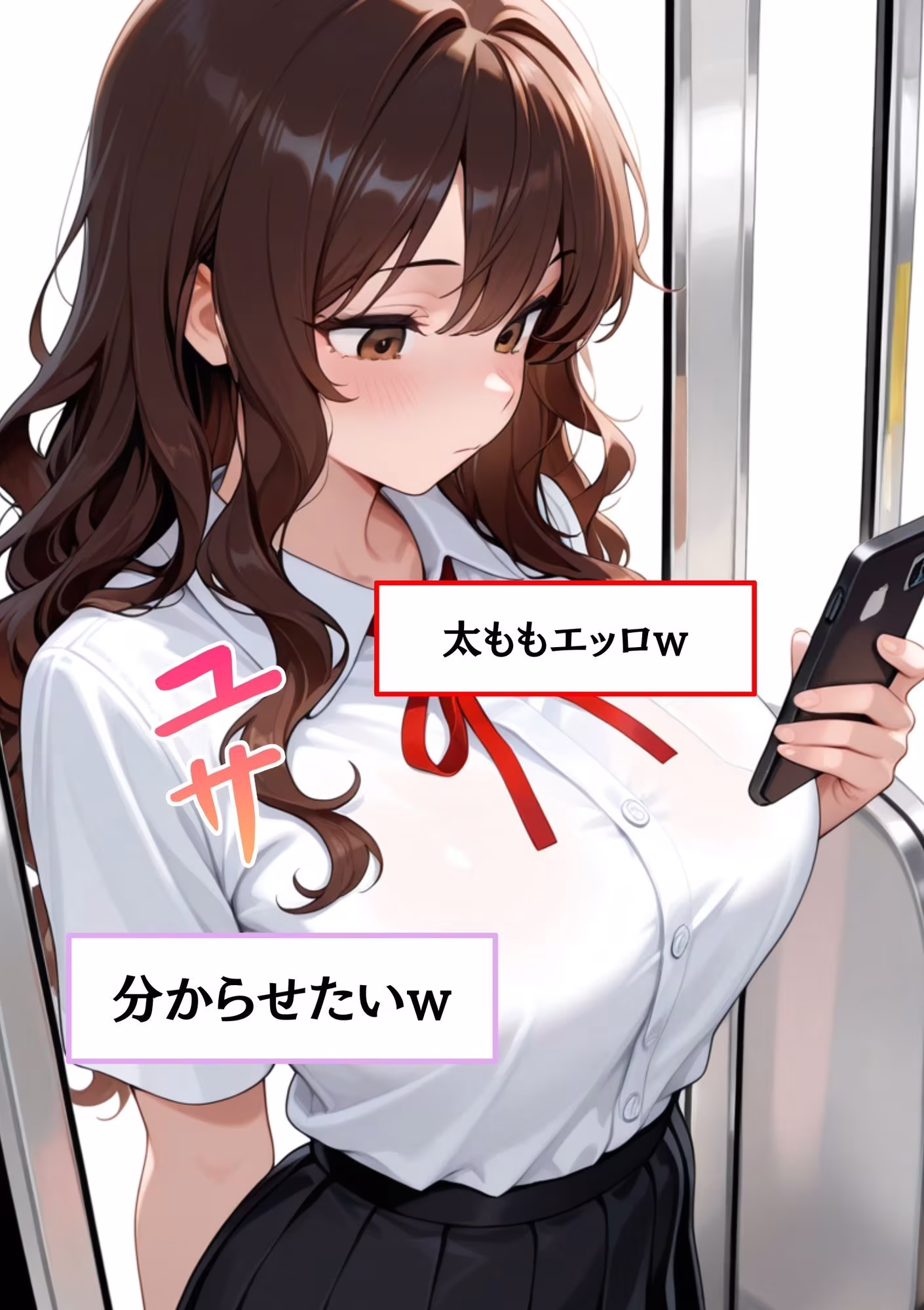 【速報】【JKが痴●被害に！】日々痴●被害に遭ってる さきさん［18歳］推定Gカップのまんこに男性が精子を中出しする事件。彼氏がいるのに性被害に逢う。