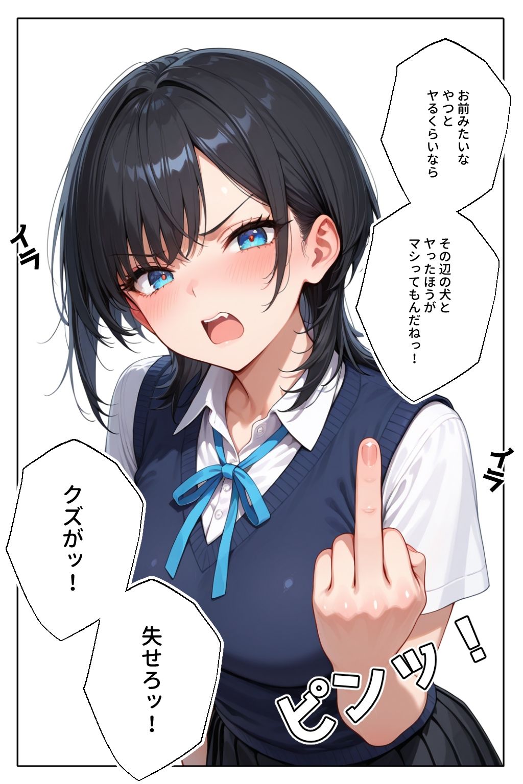 中指立てたらわからされた