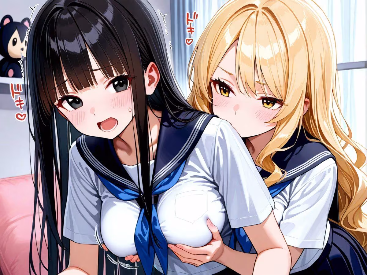 【NTR 百合】初めてできた彼女が俺の幼馴染のギャルに寝取られた！それを見た俺は‥