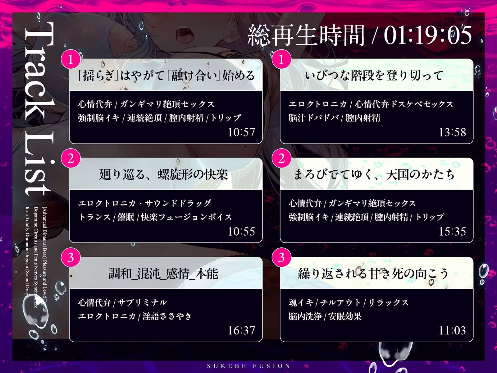 【進化系バイノーラルビート】快楽スケベフュージョン♯ドーパミン回路とおちんぽ神経が完全同期するガンギマリ絶頂。【サウンドドラッグ】