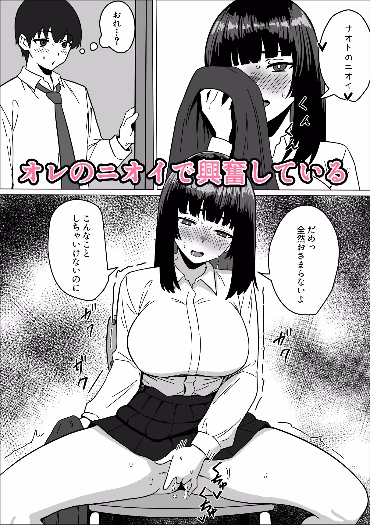 まじめな生徒会長が俺のニオイでオナニーしている件