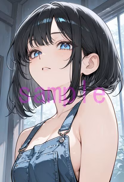 裸オーバーオールの女の子に見下していただく画像集