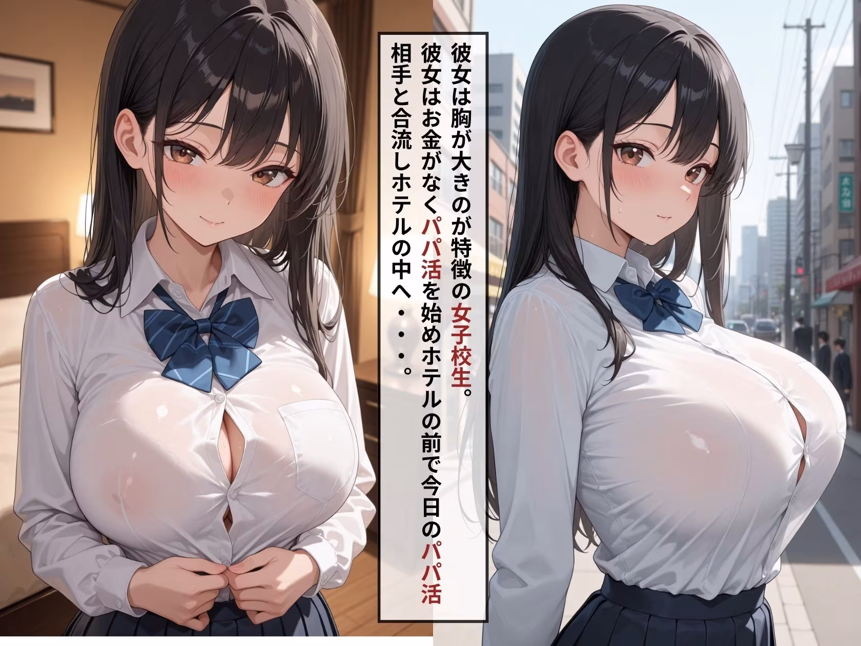 強●種付け〜パパ活している爆乳女子校生が教員に中出しされ快楽堕ちする〜