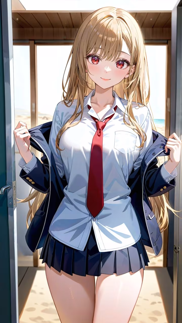 学校サボって海デート！ マイ 1