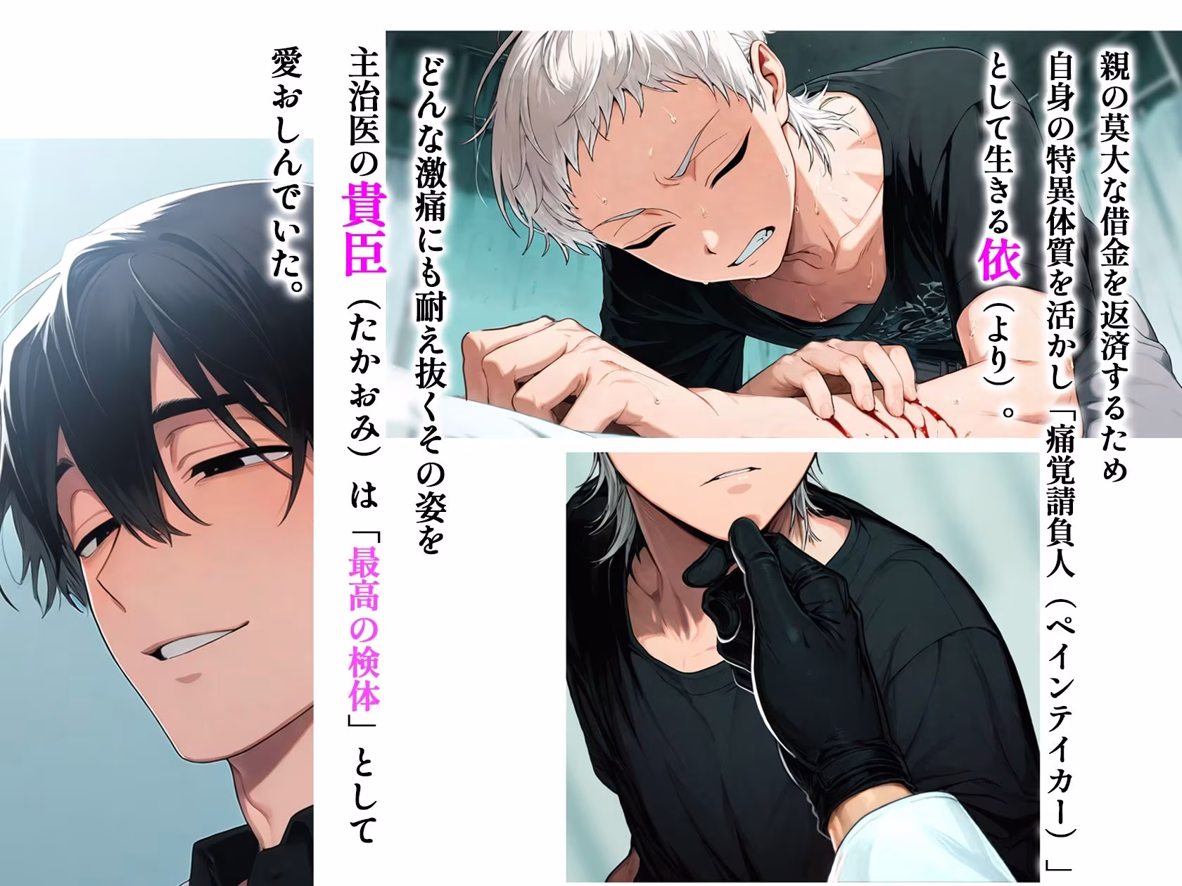 ペインテイカー 〜痛みに耐性を持つ俺が執着主治医に快楽で泣かされるまで〜