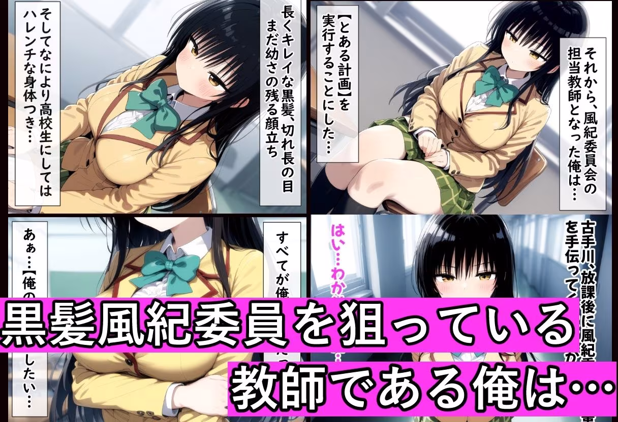 黒髪風紀委員を催●スマホで【俺のモノ】にして孕ませる