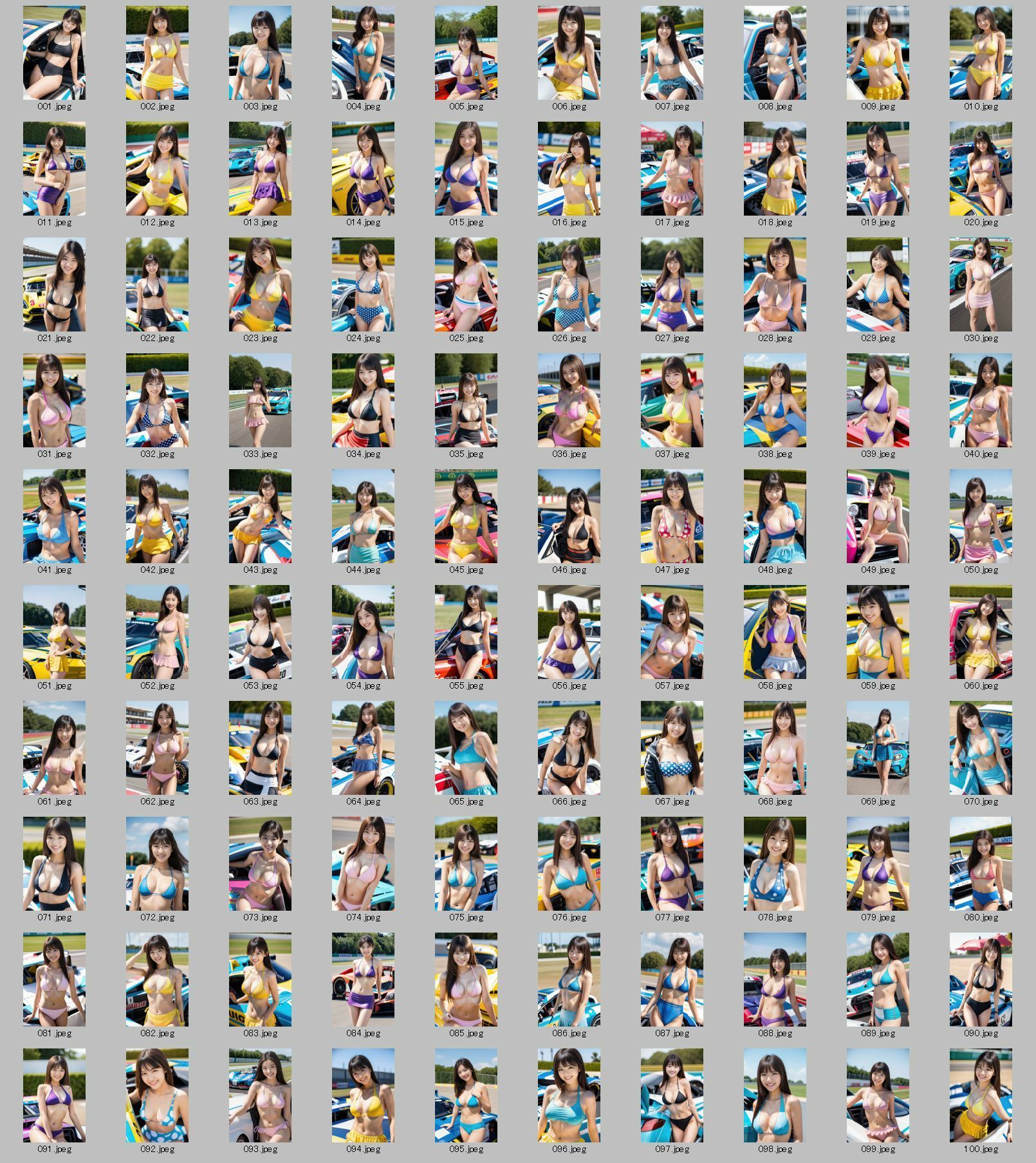 コスプレシリーズ レースクイーン水着編 na023-1