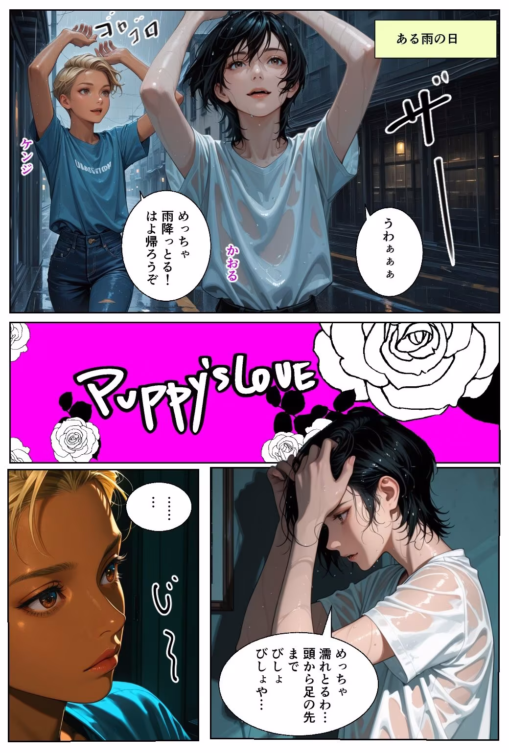 男の娘かおるのけんじと初あなるの巻