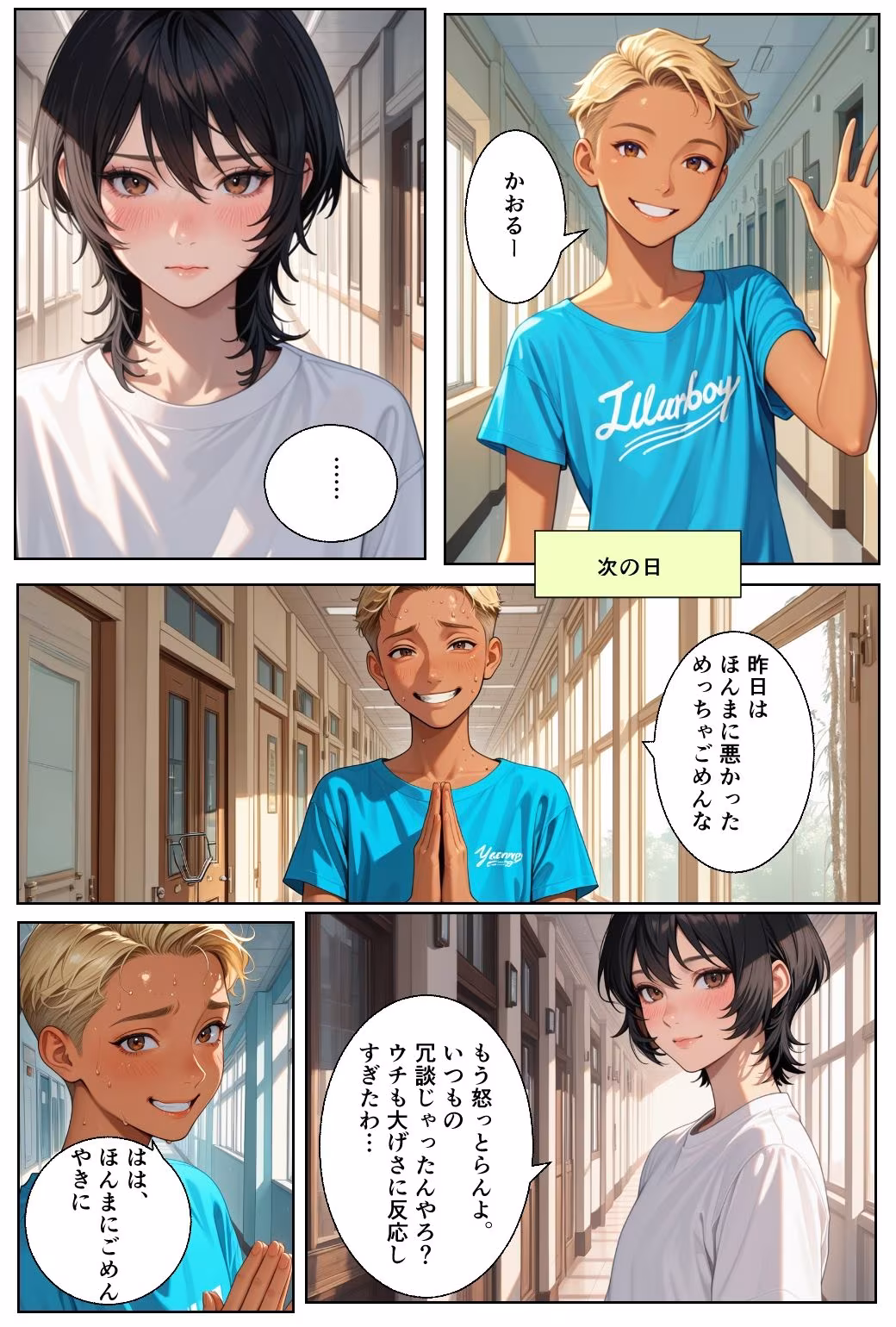 男の娘かおるのけんじと初あなるの巻