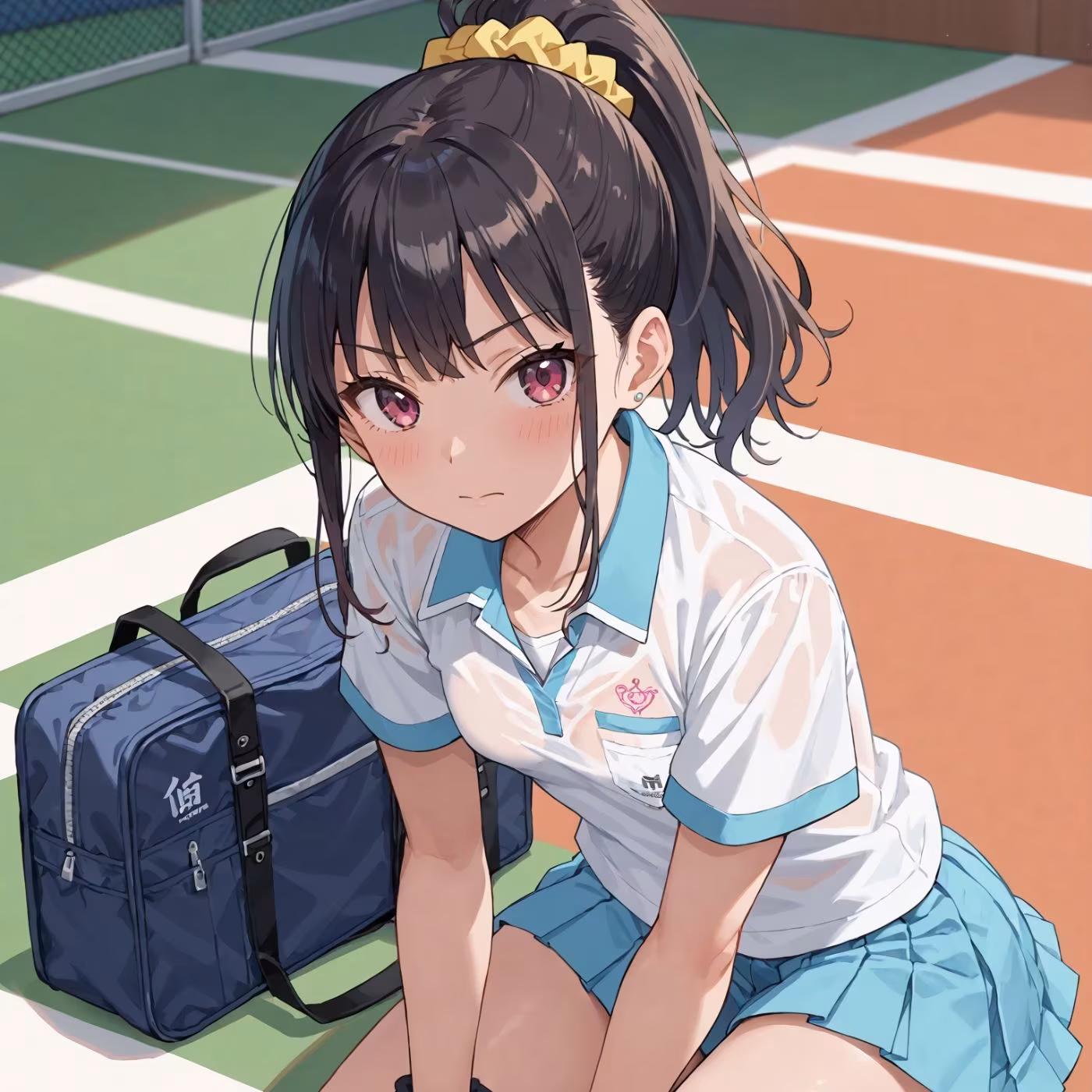 学園性活！ユニフォームに滲む汗 テニス部の本気がエロい6【汗かく美少女の厳選CG233枚収録】スマホ向け