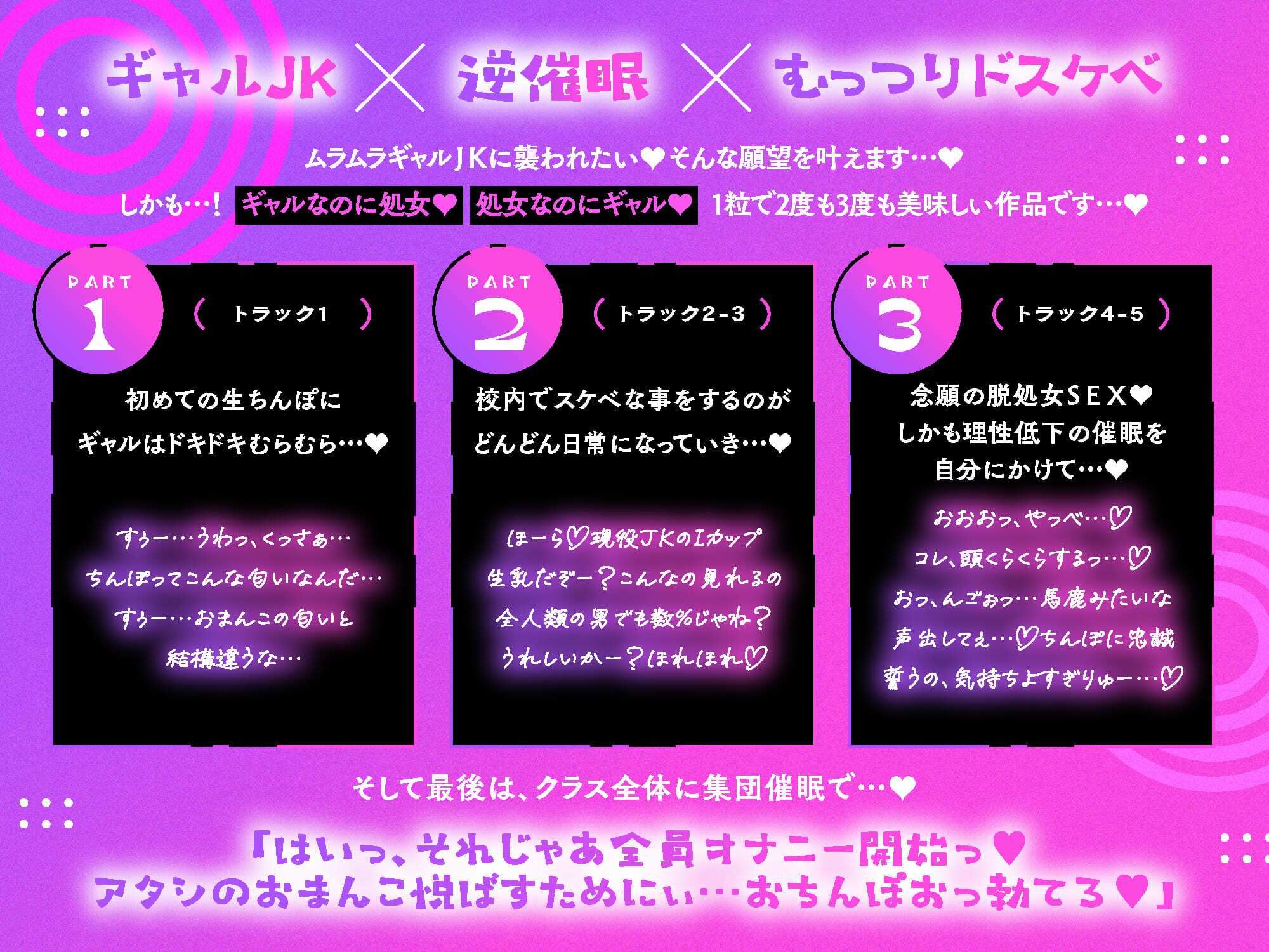 【※たっぷり下品淫語】むっつりギャルJKのドスケベ逆催●♪〜ビッチレベル上げ練習⇒オナ禁ちんぽで本気イキ脱処女SEX
