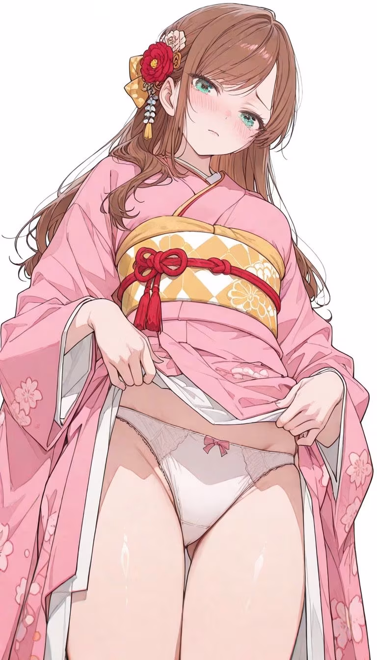 着物美女と旅館H（500枚）