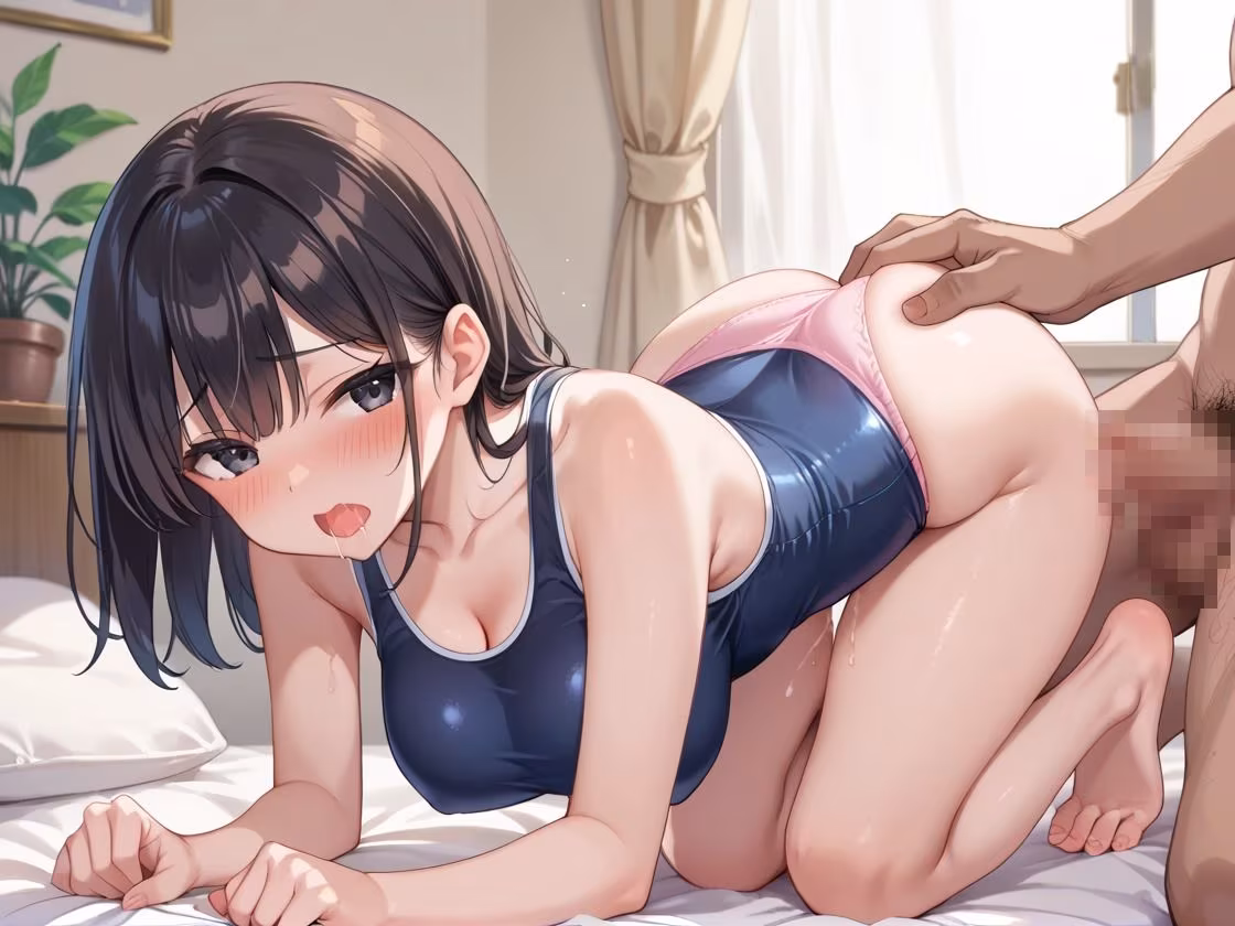 言いなりの爆乳スク水妹に本気のセックス