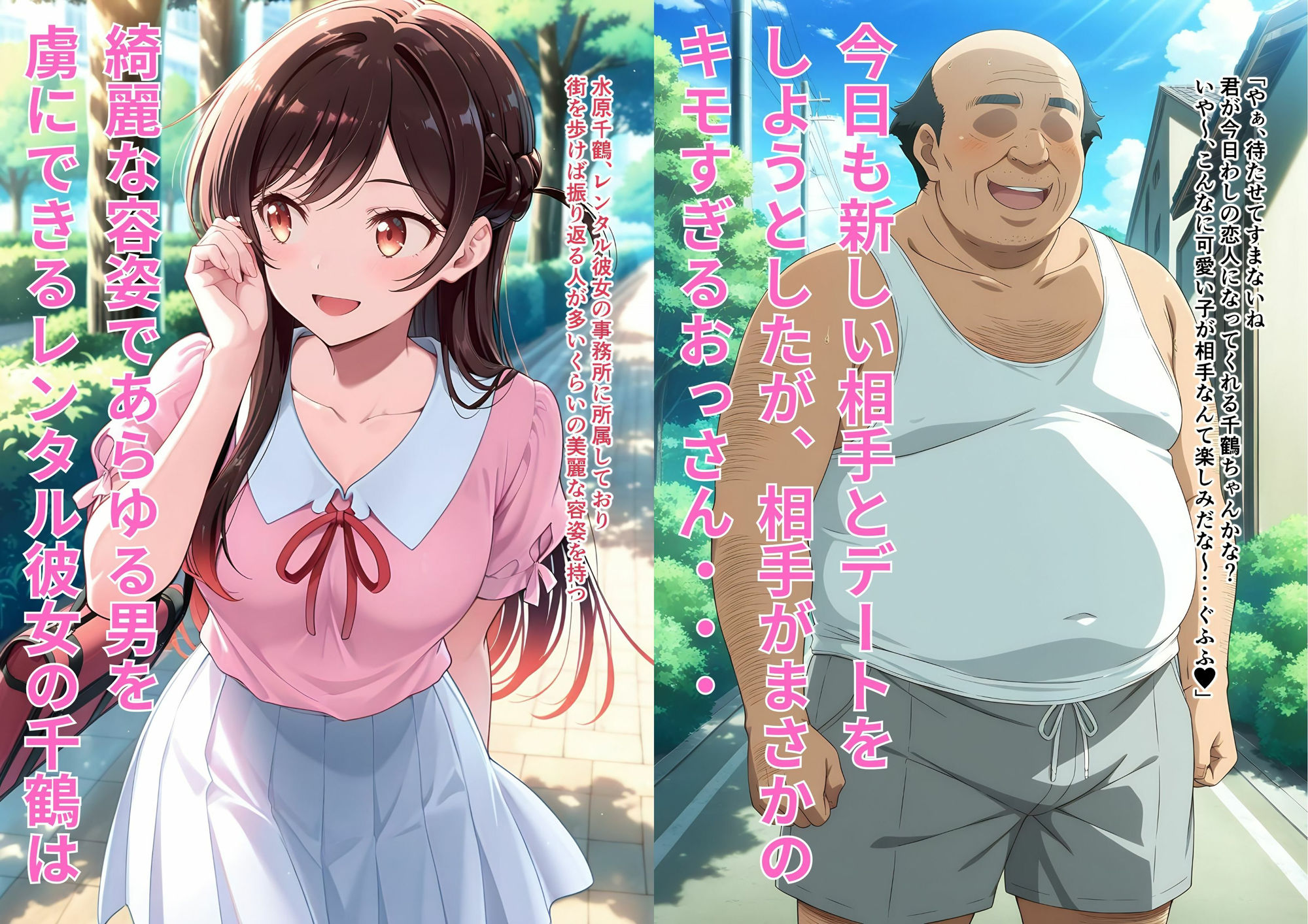 キモすぎるオヤジのレンタル彼女になってあげたら完全メス堕ちしちゃった件