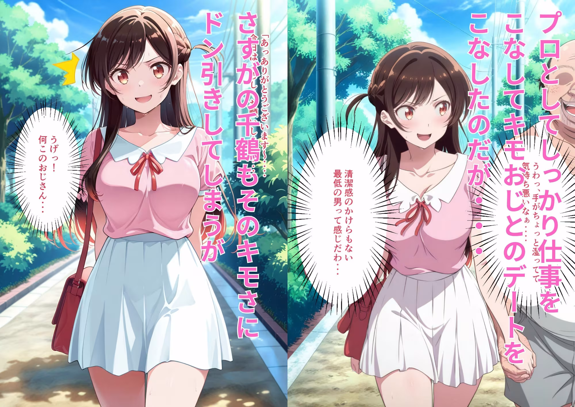 キモすぎるオヤジのレンタル彼女になってあげたら完全メス堕ちしちゃった件