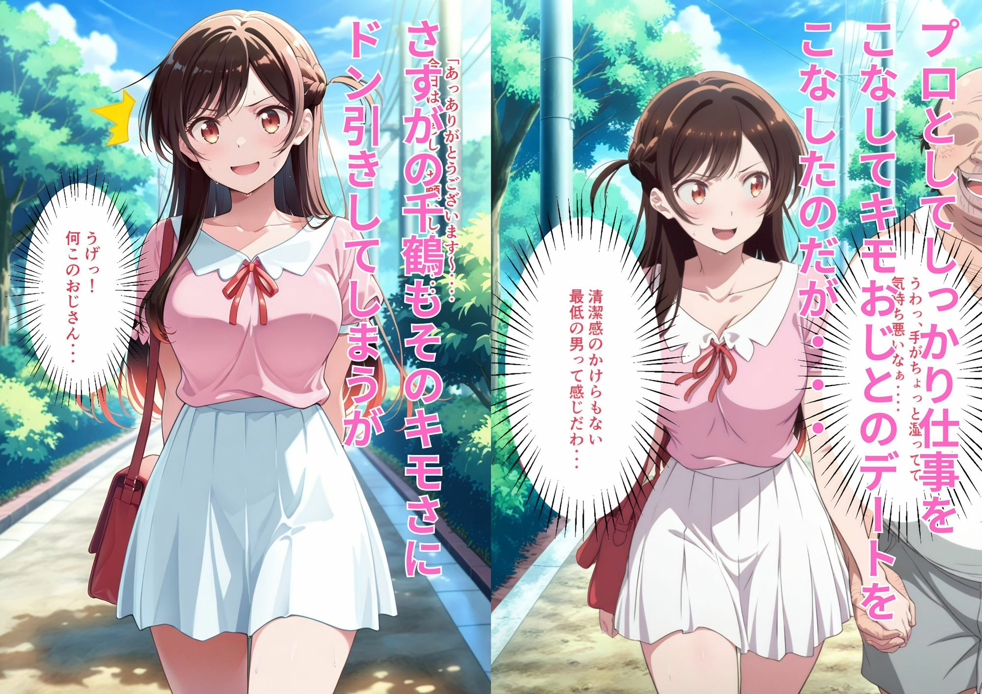 キモすぎるオヤジのレンタル彼女になってあげたら完全メス堕ちしちゃった件