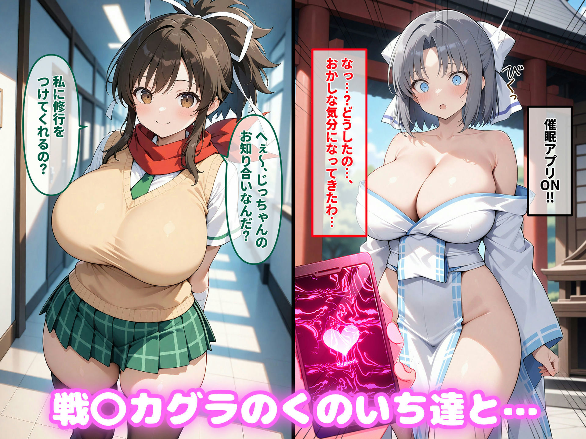 戦〇カグラのヒロイン達と汗だく孕ませHする話