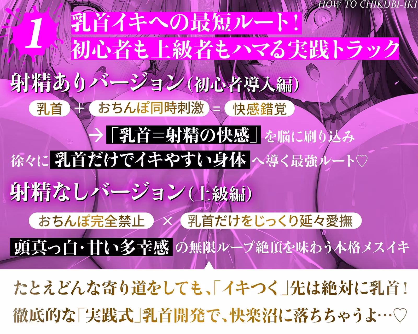 乳首で【イク】！メソッド」〜初心者から上級者まで本当に誰でも乳首でイケる『実用』開発メソッド完全版