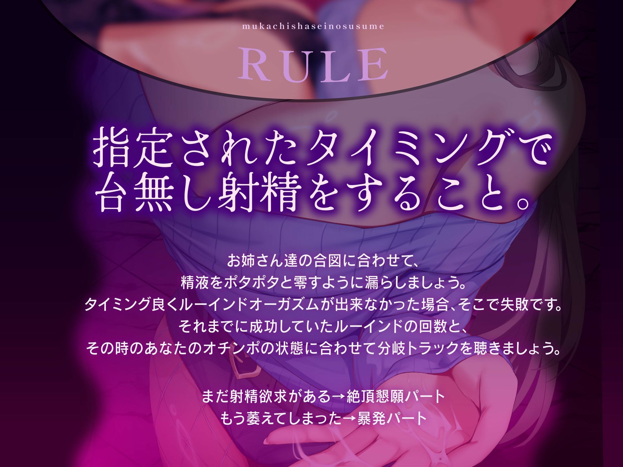無価値射精のすすめ〜ルーインドオーガズムの回数に応じてエンディングが変わるオナニーサポート〜