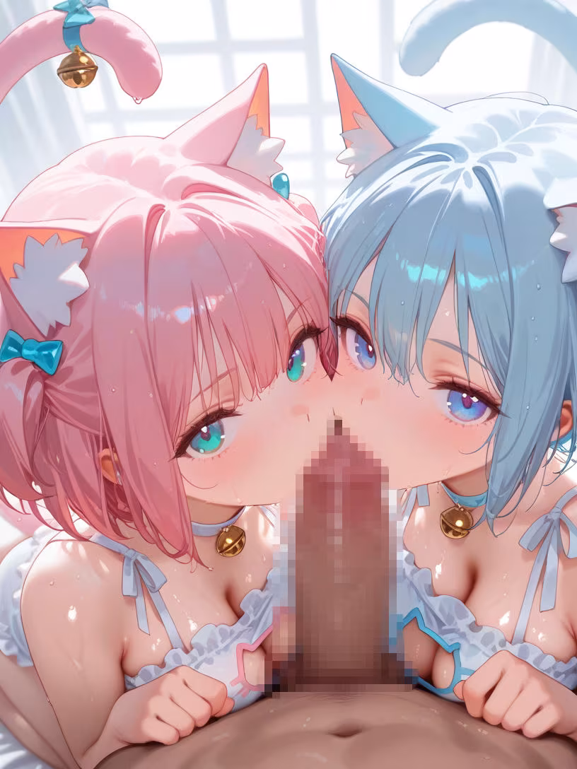 巨乳猫耳女子とハーレムエッチ2