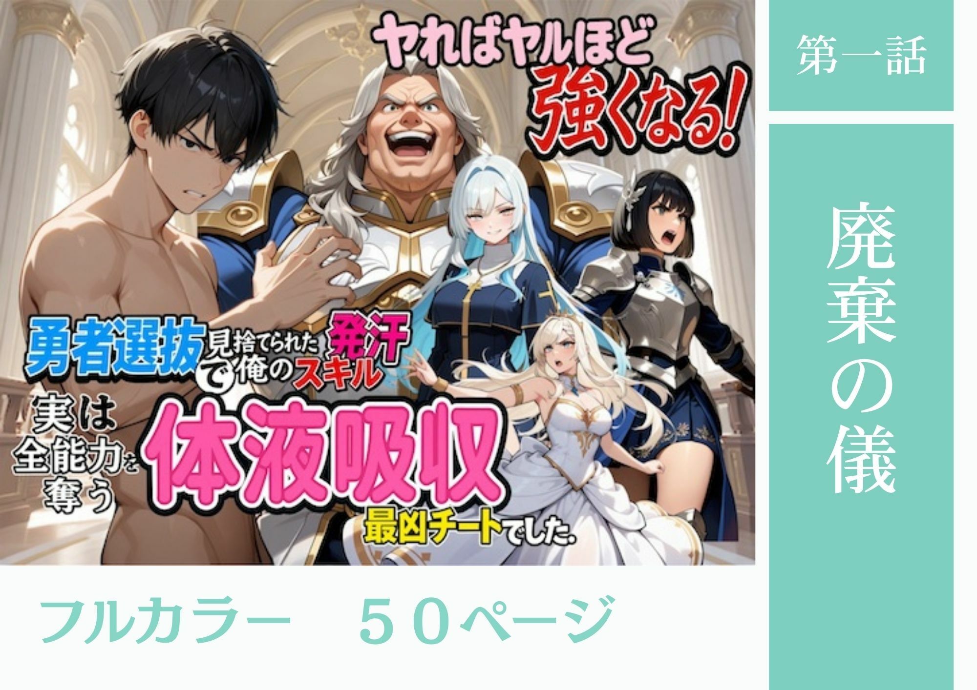 勇者選抜で見捨てられた俺のスキル《発汗》実は全能力を奪う《体液吸収》最凶チートでした。【総集編1〜4話】