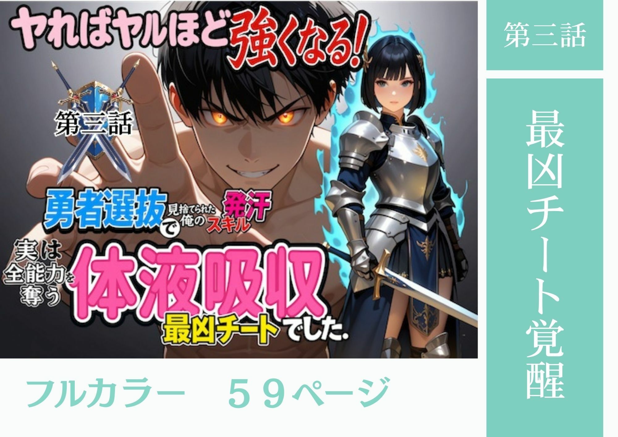 勇者選抜で見捨てられた俺のスキル《発汗》実は全能力を奪う《体液吸収》最凶チートでした。【総集編1〜4話】