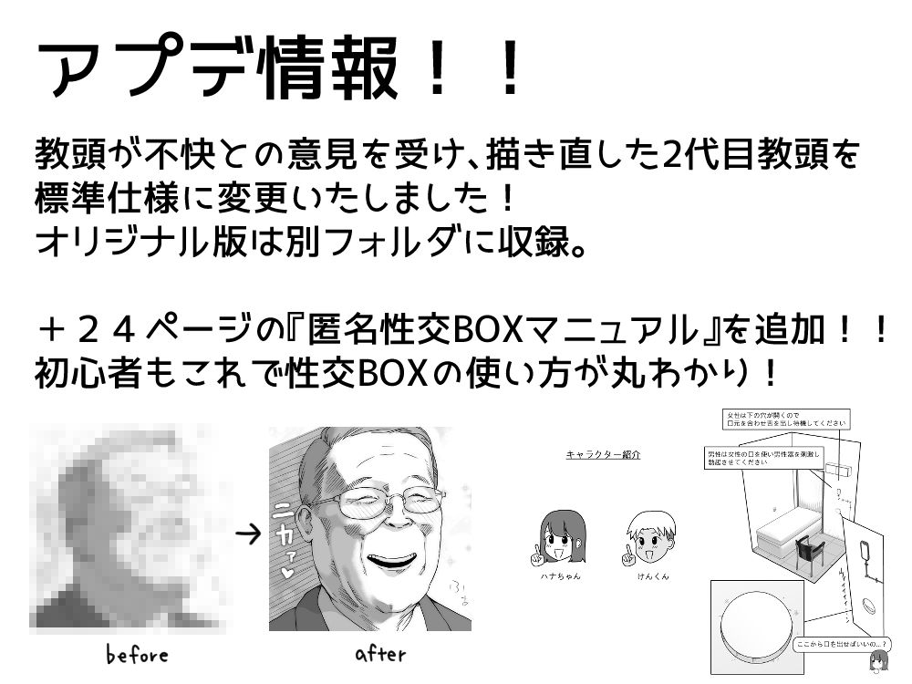 匿名性交BOX 番外編  チュートリアル上映編＆初めてのグラビア撮影編