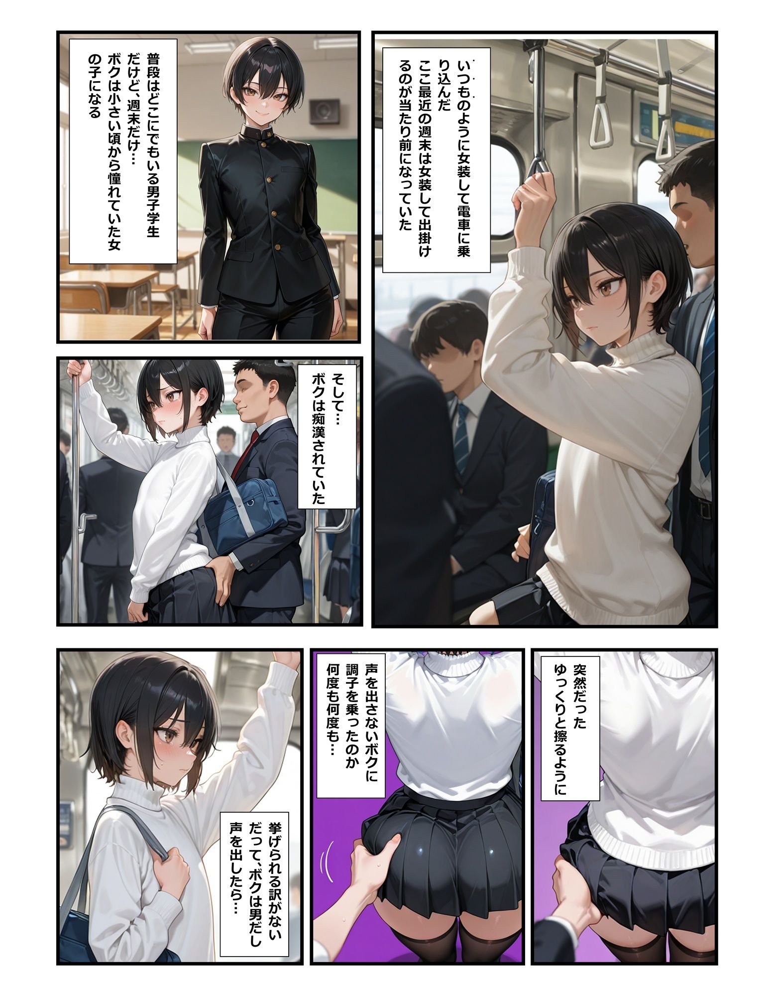 女装してたら痴●されちゃった！犯●れる妄想にハマっちゃった！