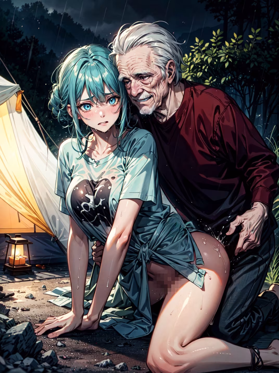 ソロキャンプ中に管理人に犯●れた女子大生2