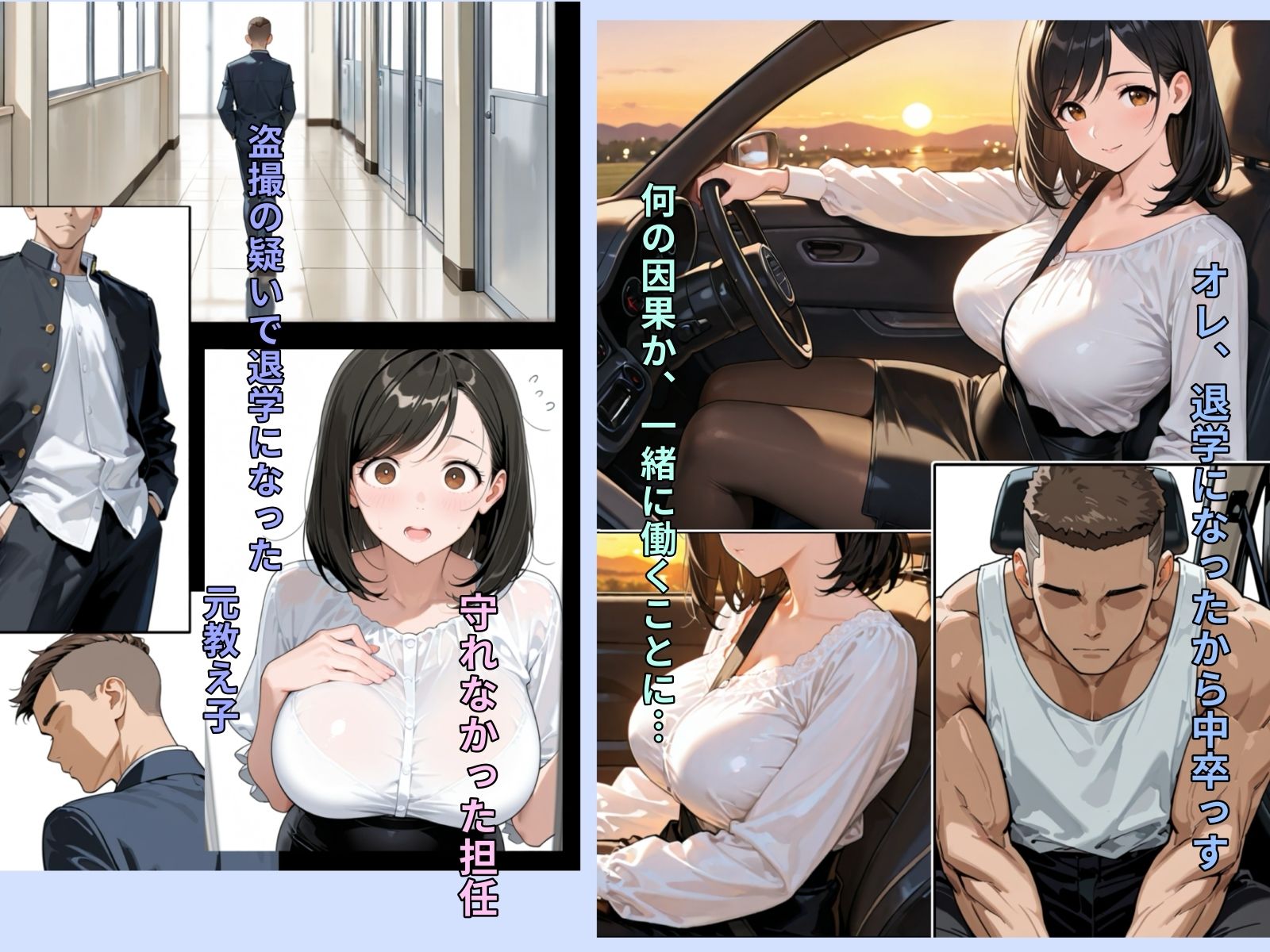 清純巨乳妻は信じたDQN教え子に堕とされて