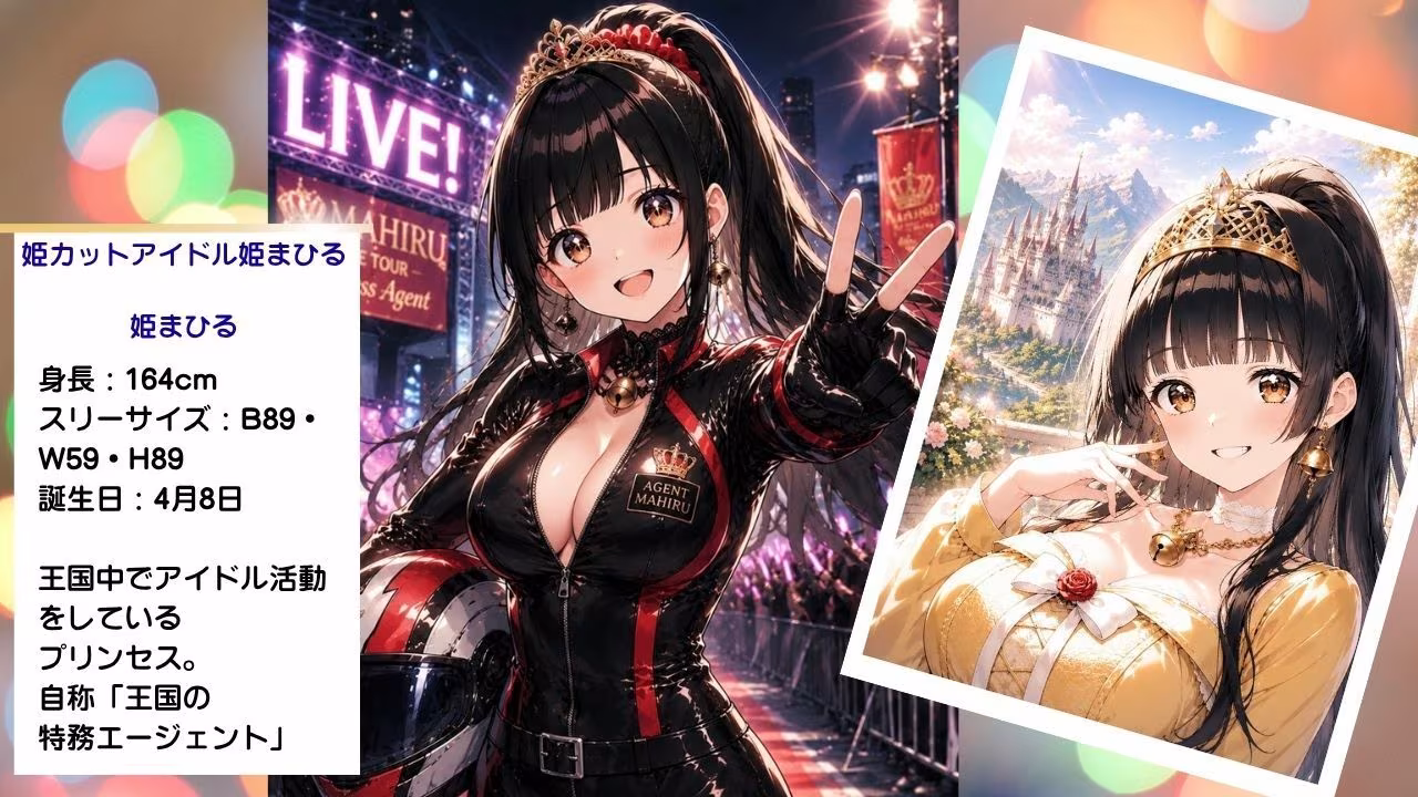 清純プリンセスの裏側  姫カットアイドル姫まひるのコスプレ交尾 〜レザースーツからはみ出るおっぱい〜